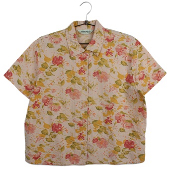 EDDIE BAUER플라워 패턴 셔츠  /  WOMEN XL