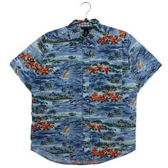 TOMMY HILFIGER하와이안 패턴 셔츠  /  MEN L
