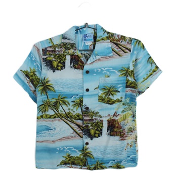 USA 오리지널 하와이안 패턴 셔츠  /  KID 8