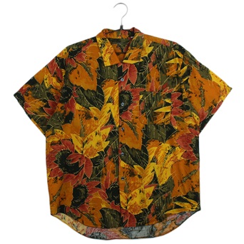 루즈핏 하와이안 패턴 셔츠  /  MEN L