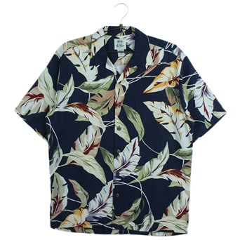 TORIRICHARD실크 100% 하와이안 패턴 셔츠  /  MEN M~L