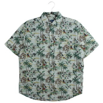 DISNEY하와이안 패턴 셔츠  /  MEN M