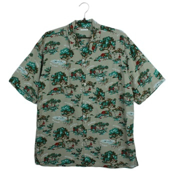 GU하와이안 패턴 셔츠  /  MEN L
