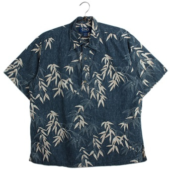 하와이안 패턴 하프 셔츠  /  MEN XL