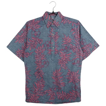 USA 오리지널 하와이안 패턴 하프 셔츠  /  MEN S~M