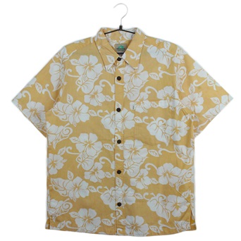 USA 오리지널 하와이안 패턴 셔츠  /  MEN L